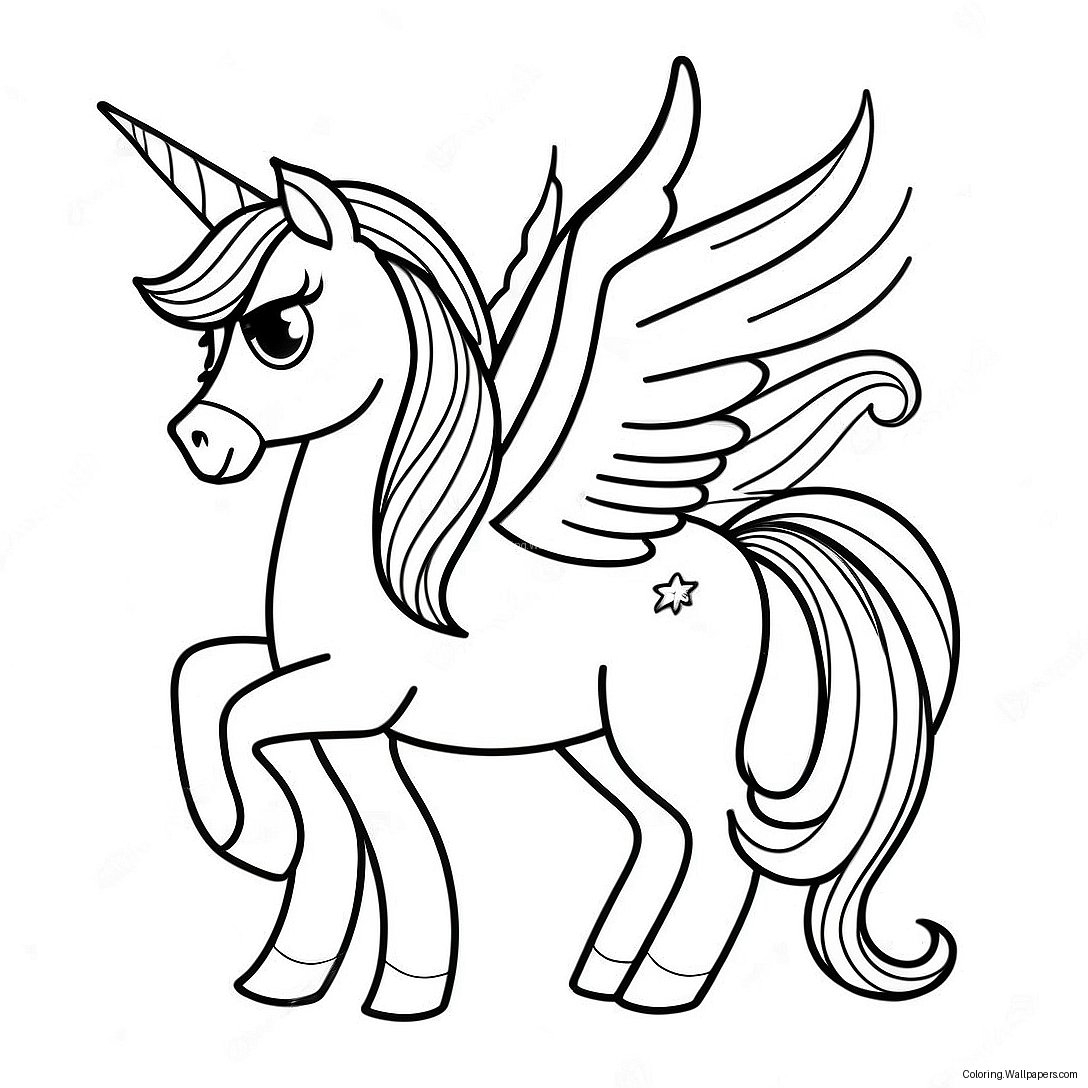 Página Para Colorear De Unicornio De My Little Pony 35887