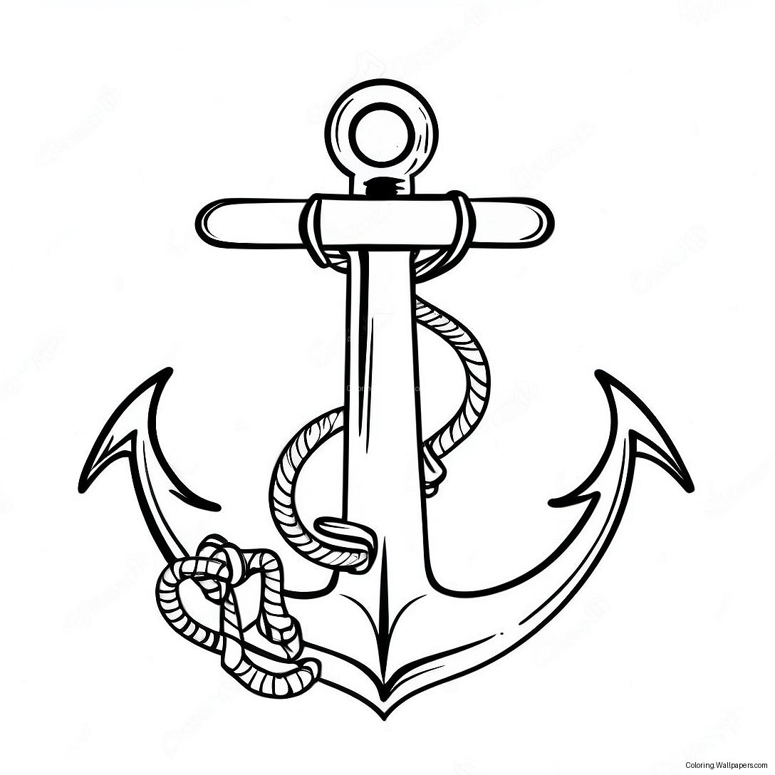 Unique Anchor Coloring Page 45140