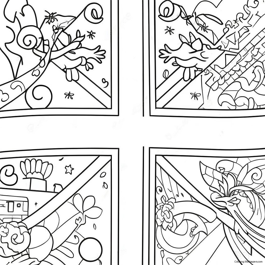 United Kingdom Flag Coloring Page 45939