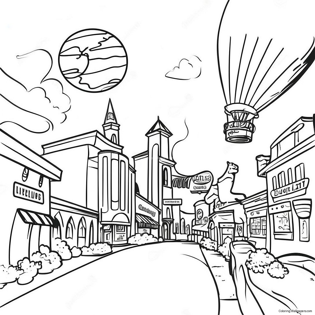 Universal Studios Coloring Page 22031