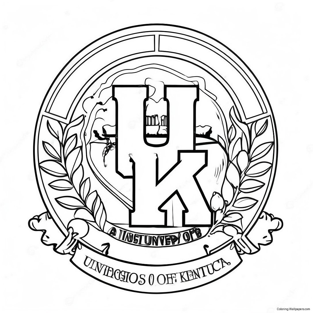 University Of Kentucky Logo Farvelægningsside 44940