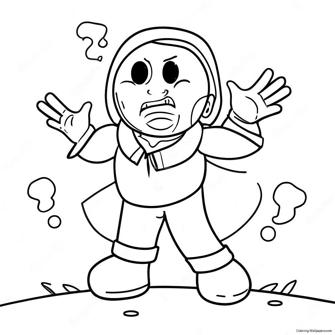 Unspeakable Character In Action Coloring Page 2213