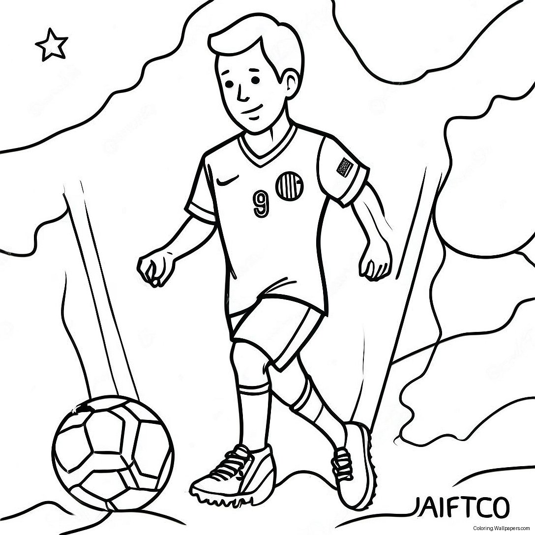 Usa Soccer Coloring Page 56249