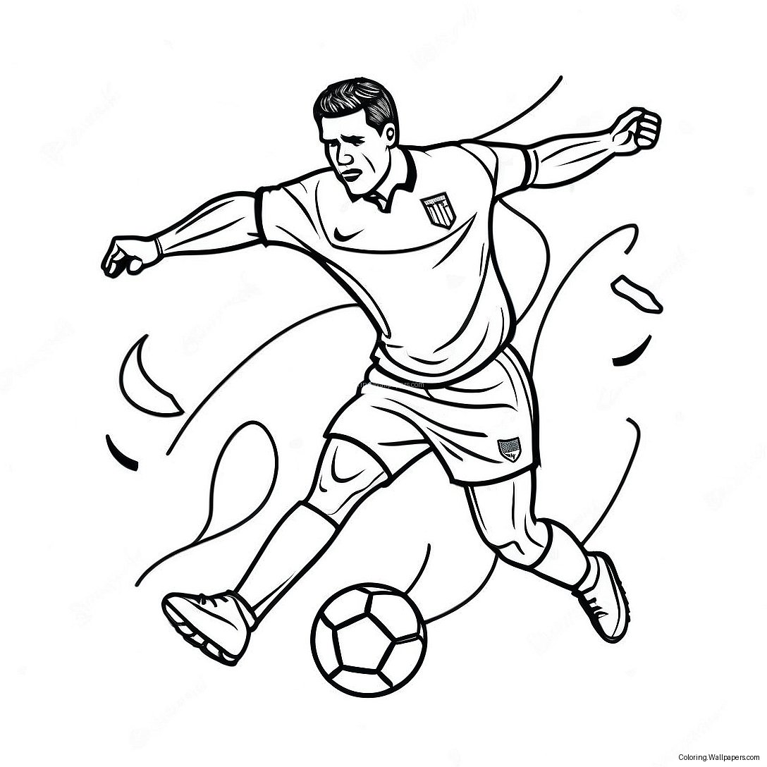 Usa Soccer Coloring Page 56250