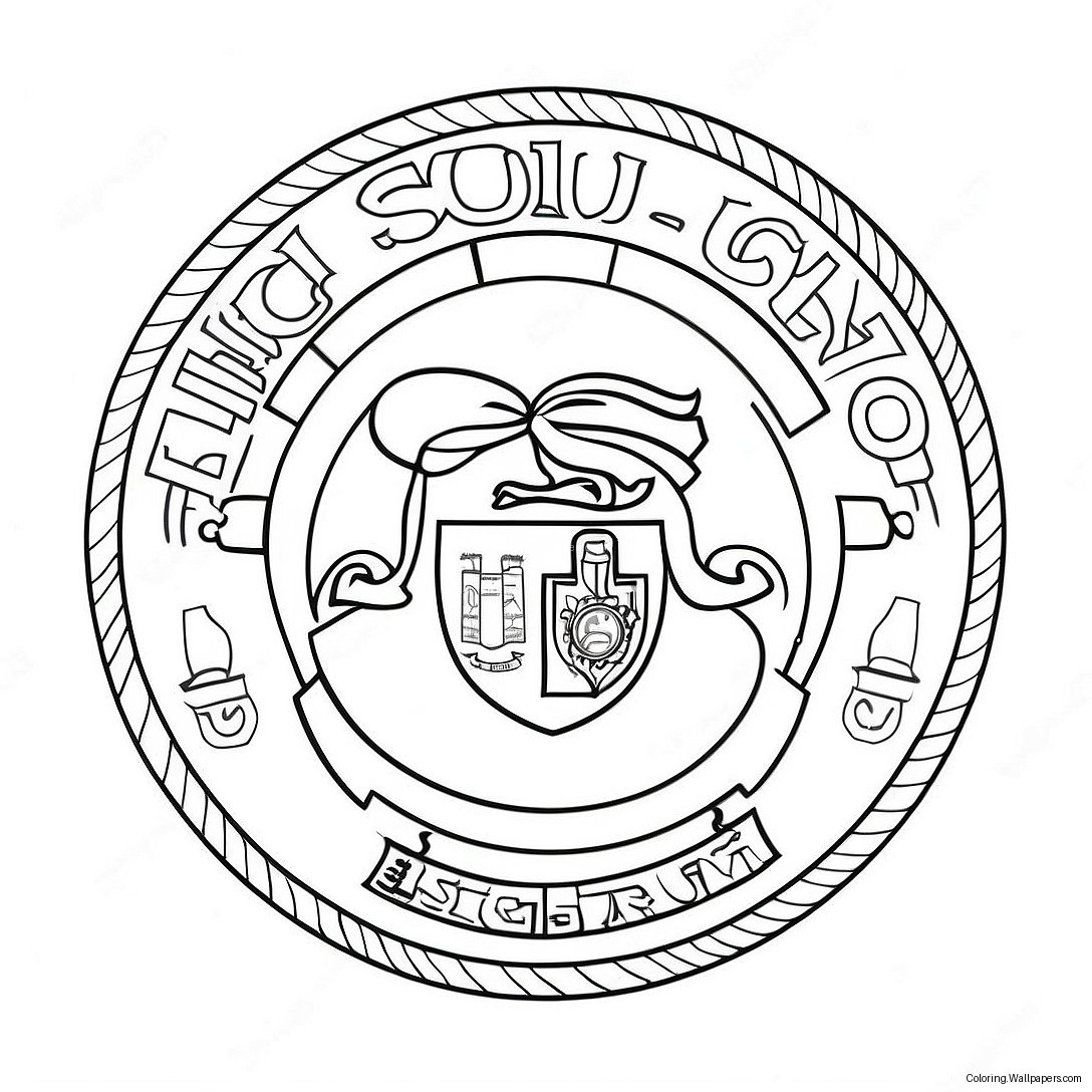 Usc Logotyp Målarbok 52372