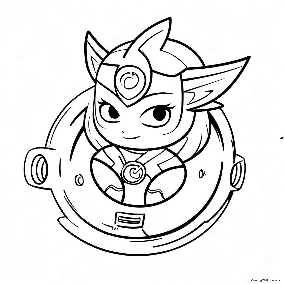 Valkyrie Beyblade Kleurplaat 55101