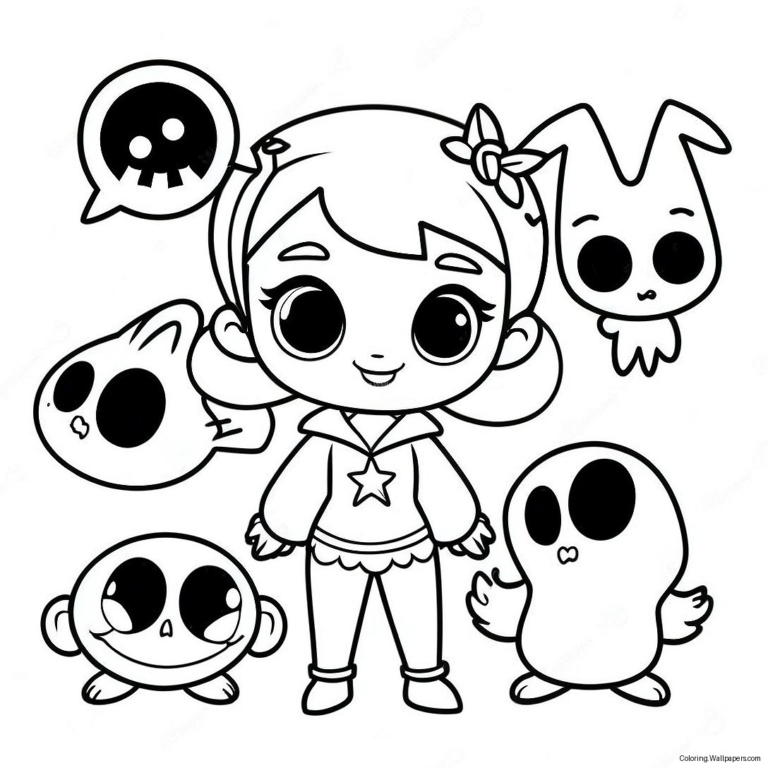 Vampirina With Spooky Friends Coloring Page 5501