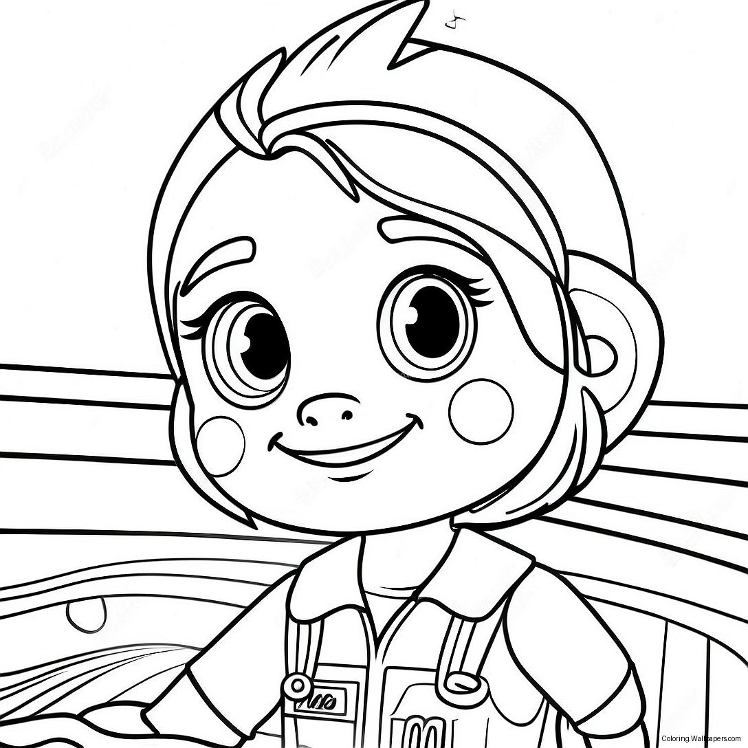 Página Para Colorir Da Vanellope Von Schweetz Correndo 2288