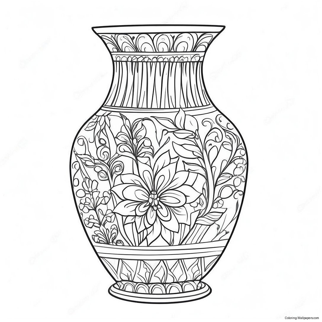 Vase Fargeleggingsark 10993