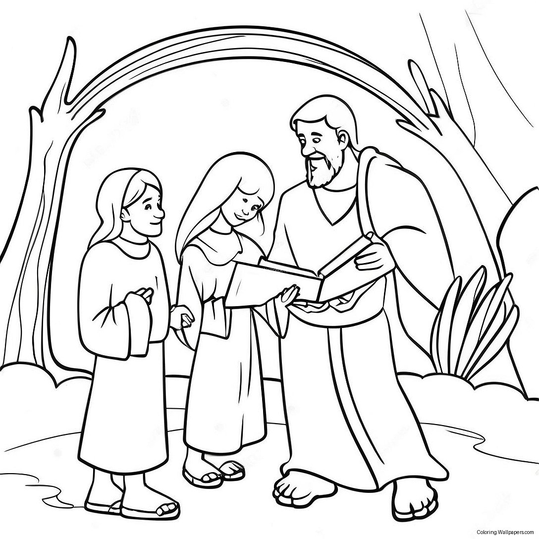 Vbs Bible Story Coloring Page 30347