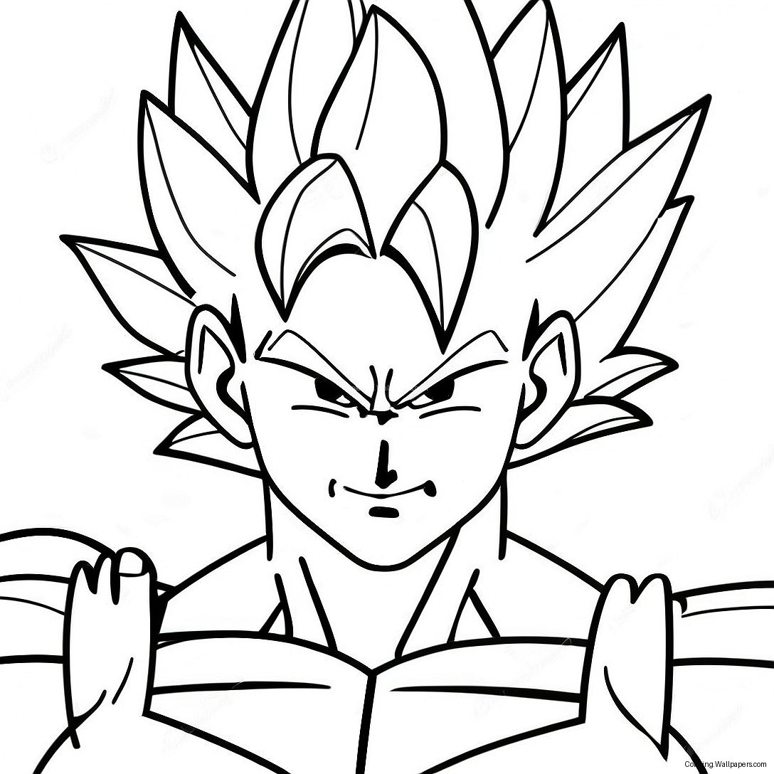 Vegito Super Saiyan Coloring Page 13944