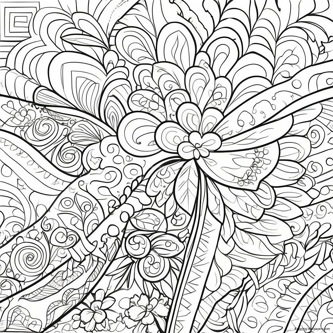 Velvet And Veneer Textured Patterns Coloring Page 5151