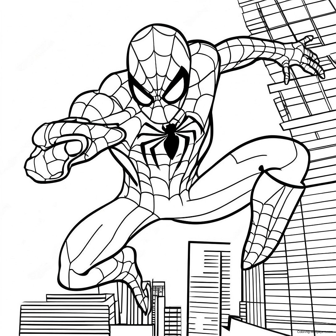 Página Para Colorear De Spiderman Simbiótico Venenoso 54622