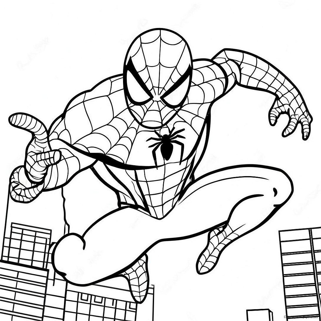 Página Para Colorear De Spiderman Simbiótico Venenoso 54623