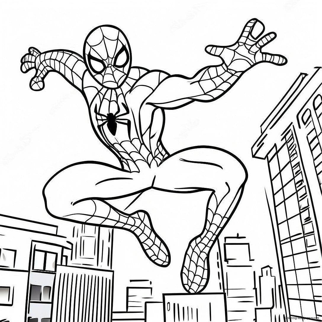 Página Para Colorir Do Homem-Aranha Simbiótico Venenoso 54624