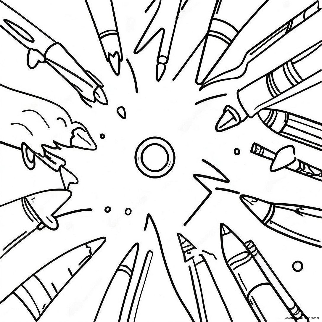 Vibrant Crayola Art With Edge Coloring Page 56519