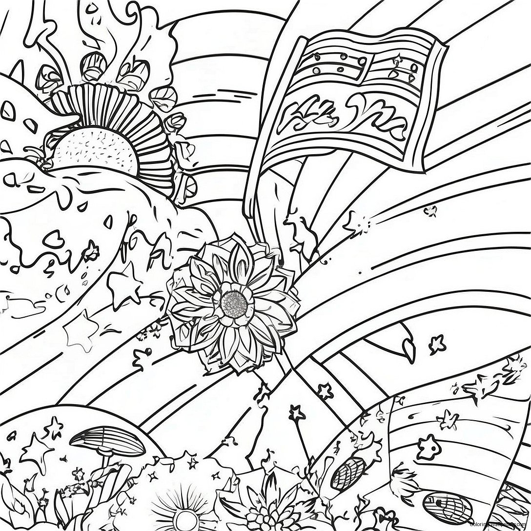 Vibrant State Flags Coloring Page 22002