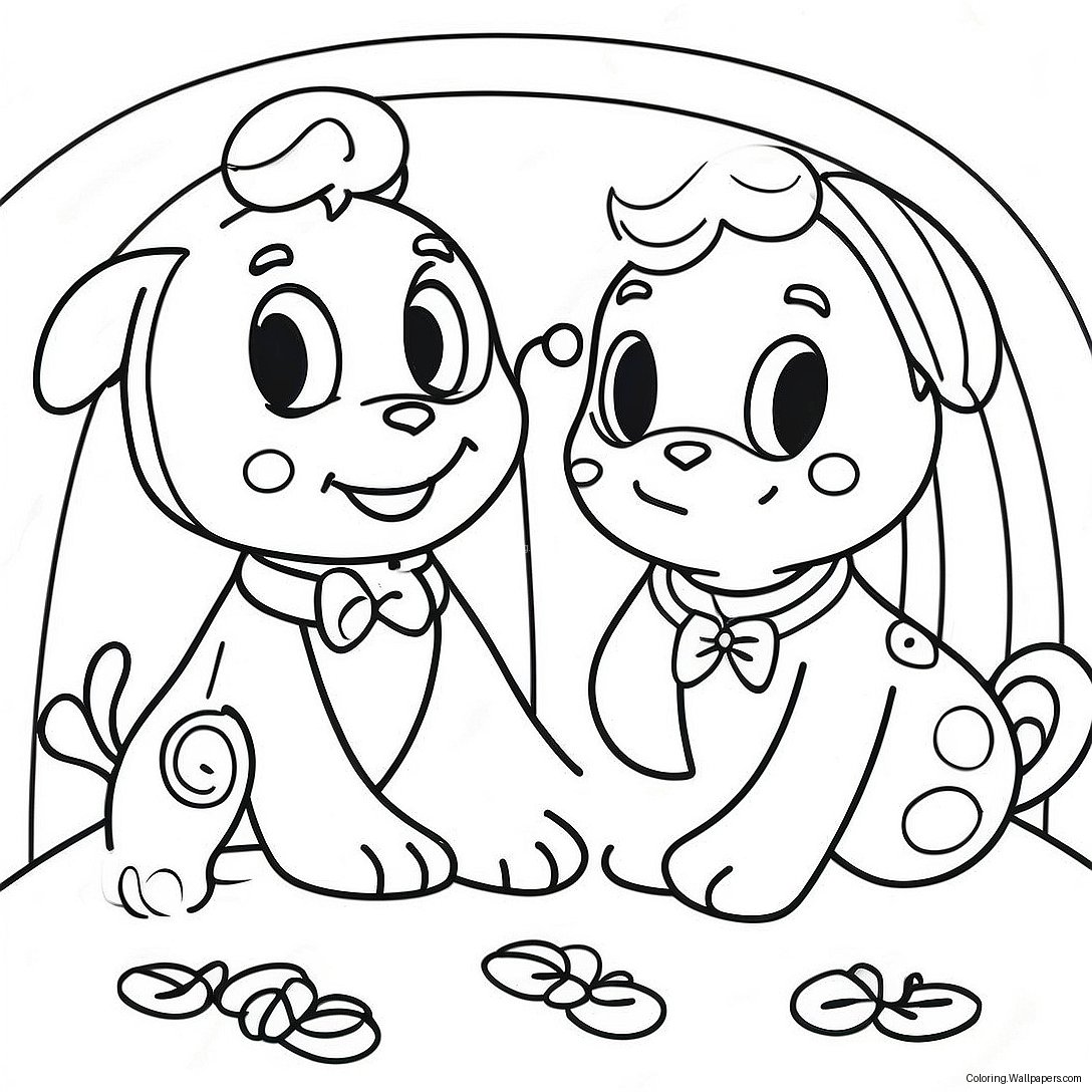 Vibrant Violet Rainbow High Friends Coloring Page 31301