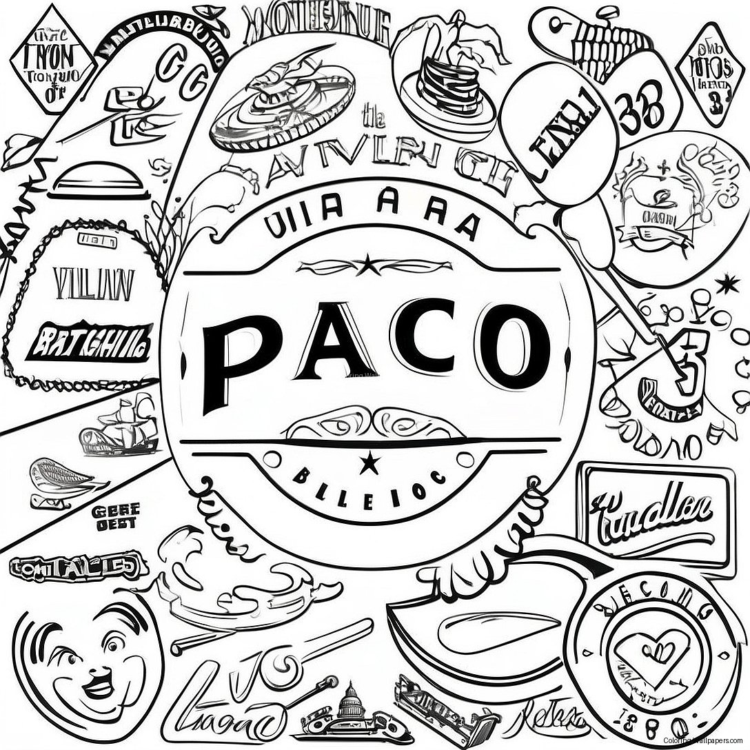Vintage Logos Coloring Page 46447
