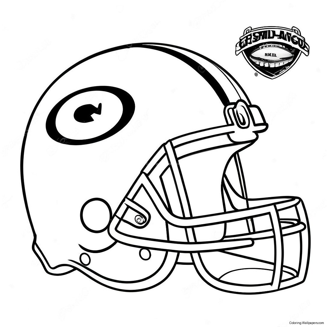 Vintage Nfl Helmets Coloring Page 17637