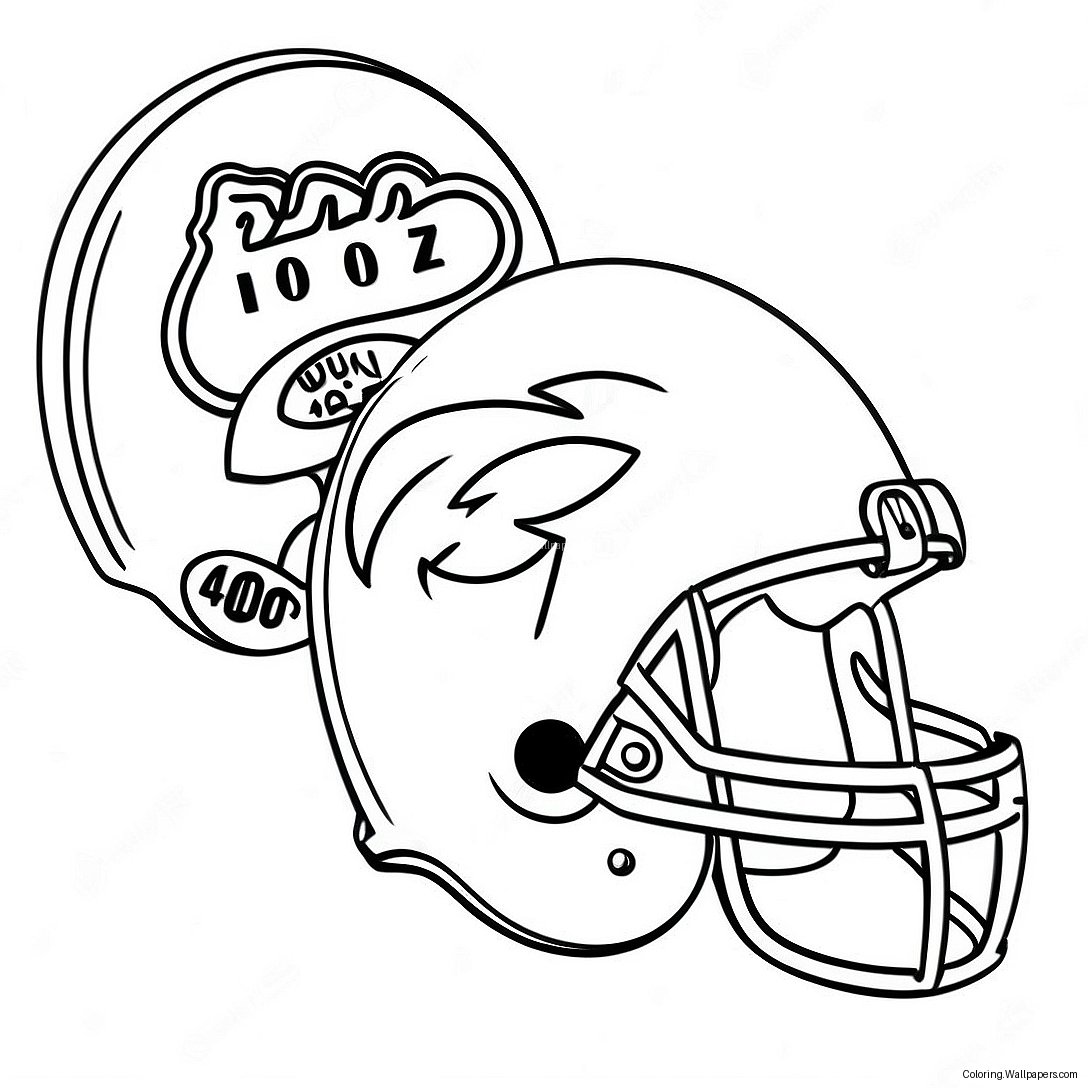 Vintage Nfl Helmets Coloring Page 17639