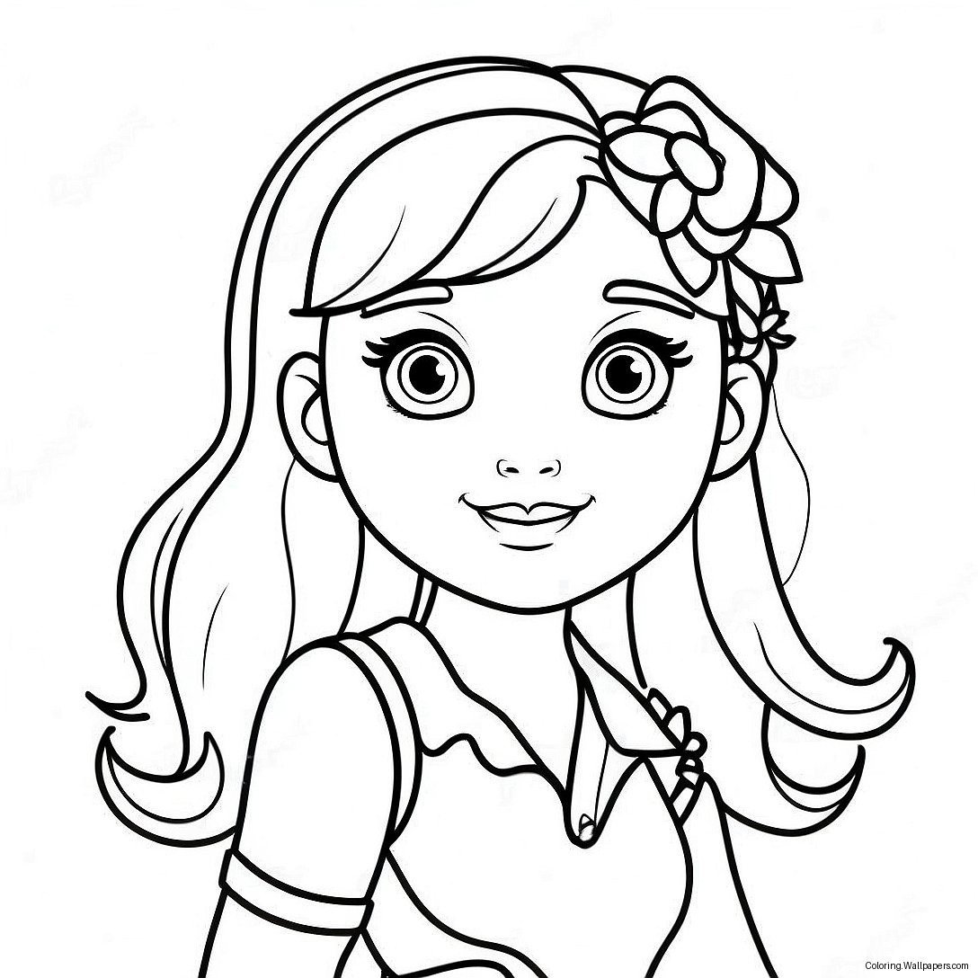 Violet Rainbow High Character Coloring Page 31309