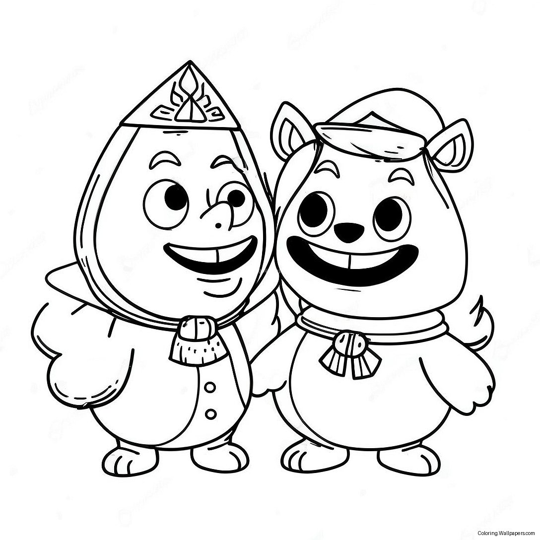 Vlad And Niki Adventure Coloring Page 16415