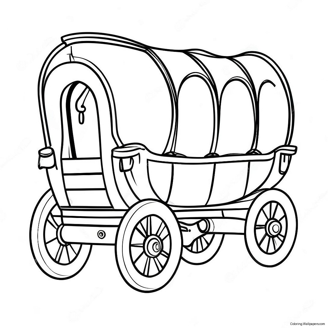 Wagon Coloring Page 58559