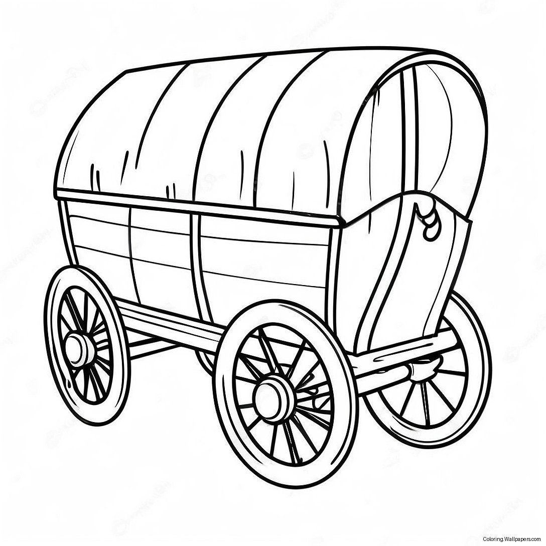 Wagon Coloring Page 58560