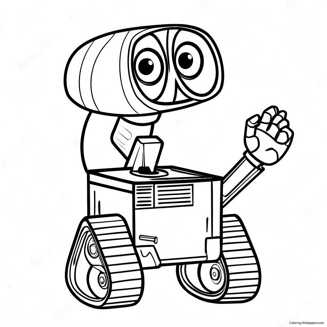 Wall E Coloring Page 10538