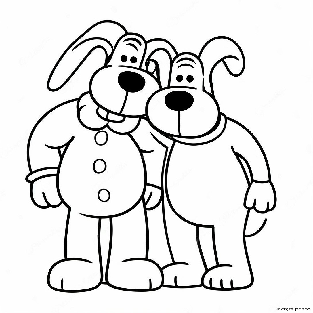 Wallace And Gromit Coloring Page 29908