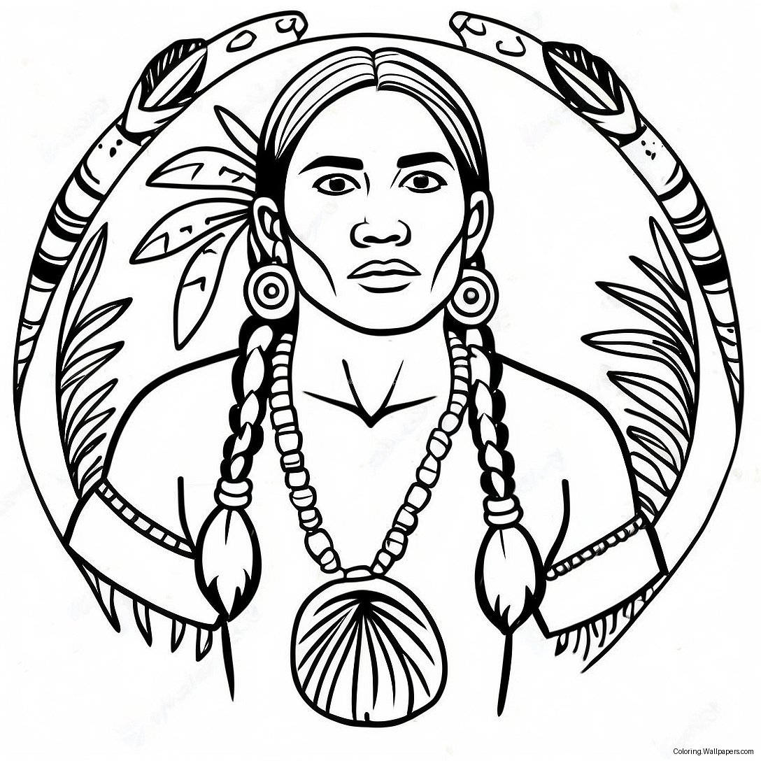 Wampanoag Målarbok 53541