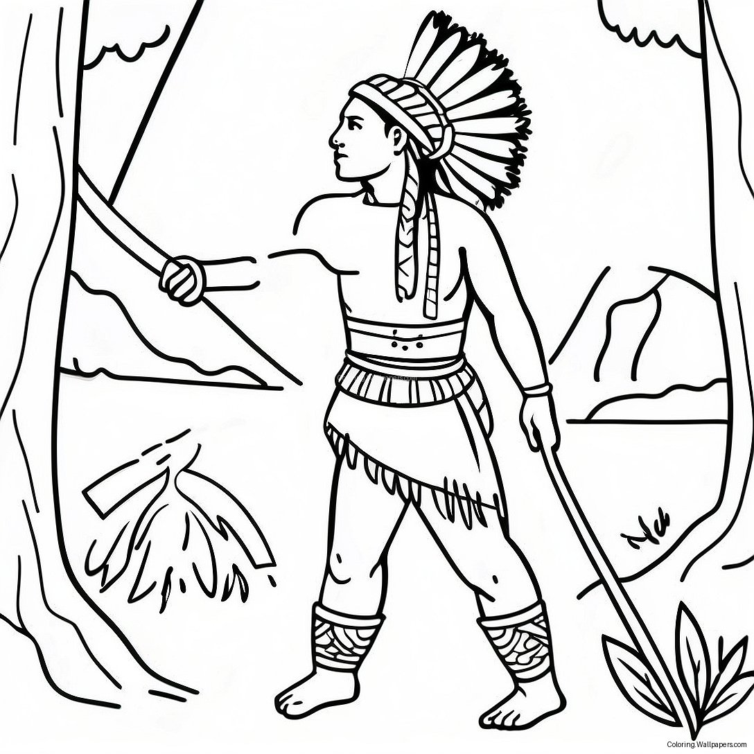 Pagina De Colorat Wampanoag 53544