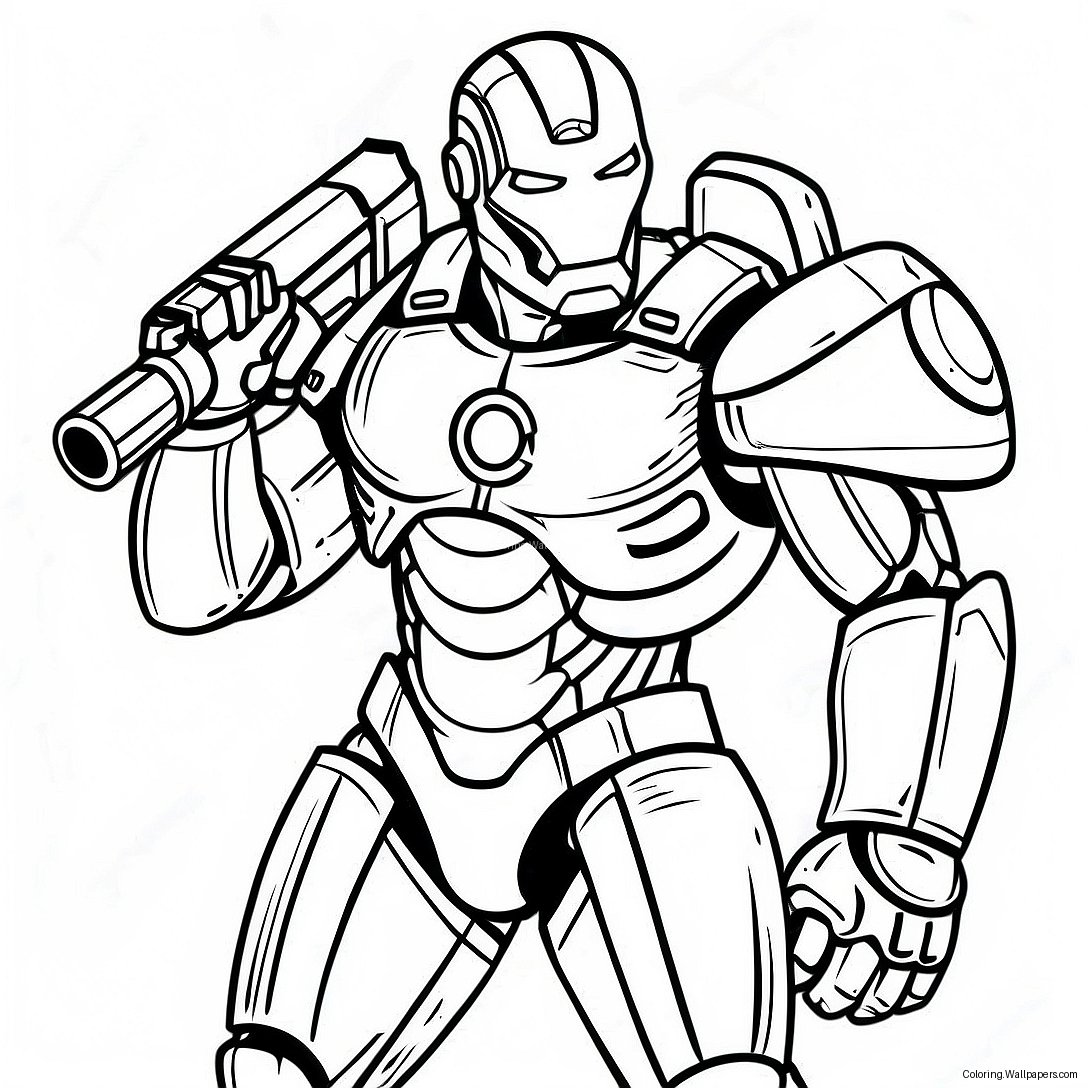 War Machine Coloring Page 19856