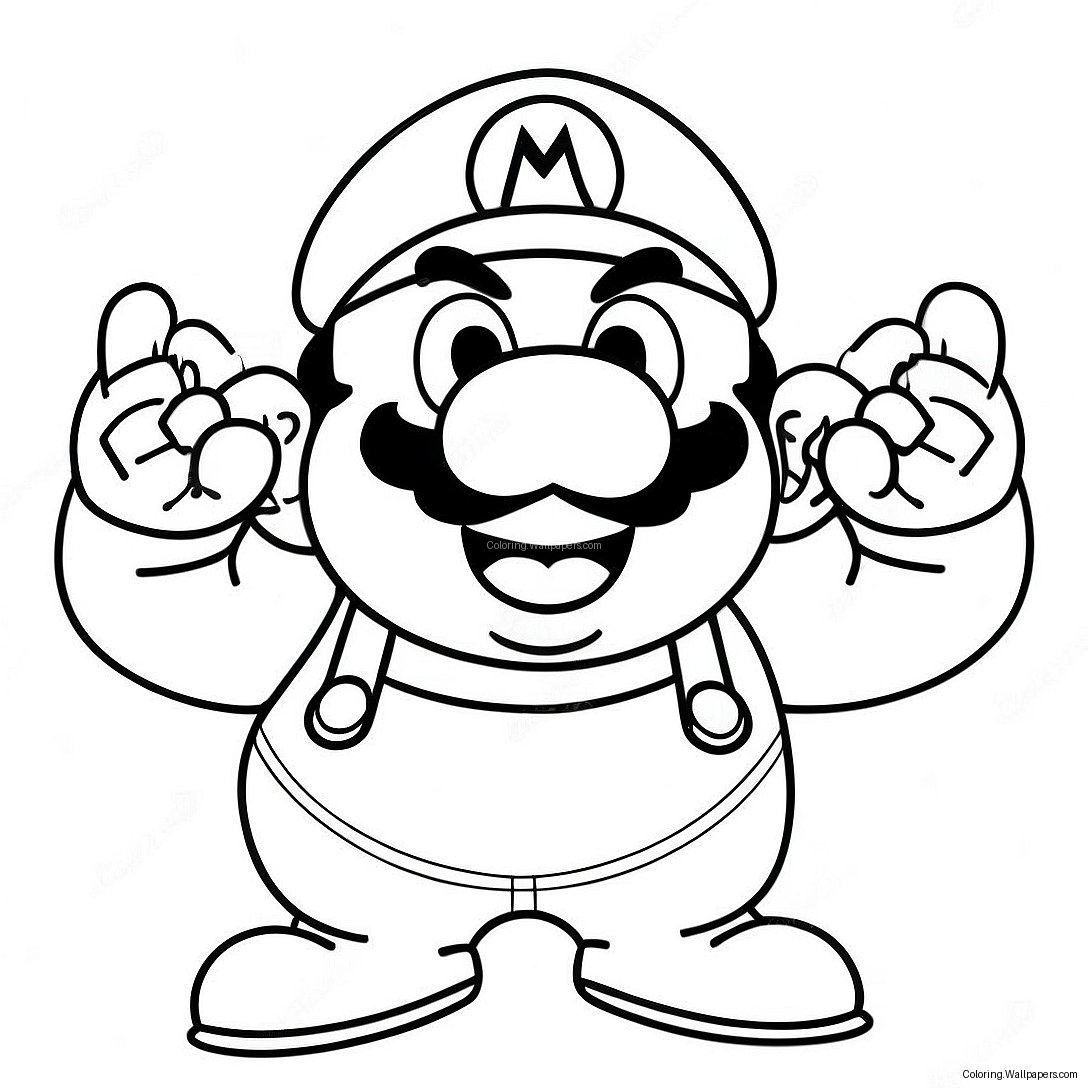 Wario Ausmalbild 5077