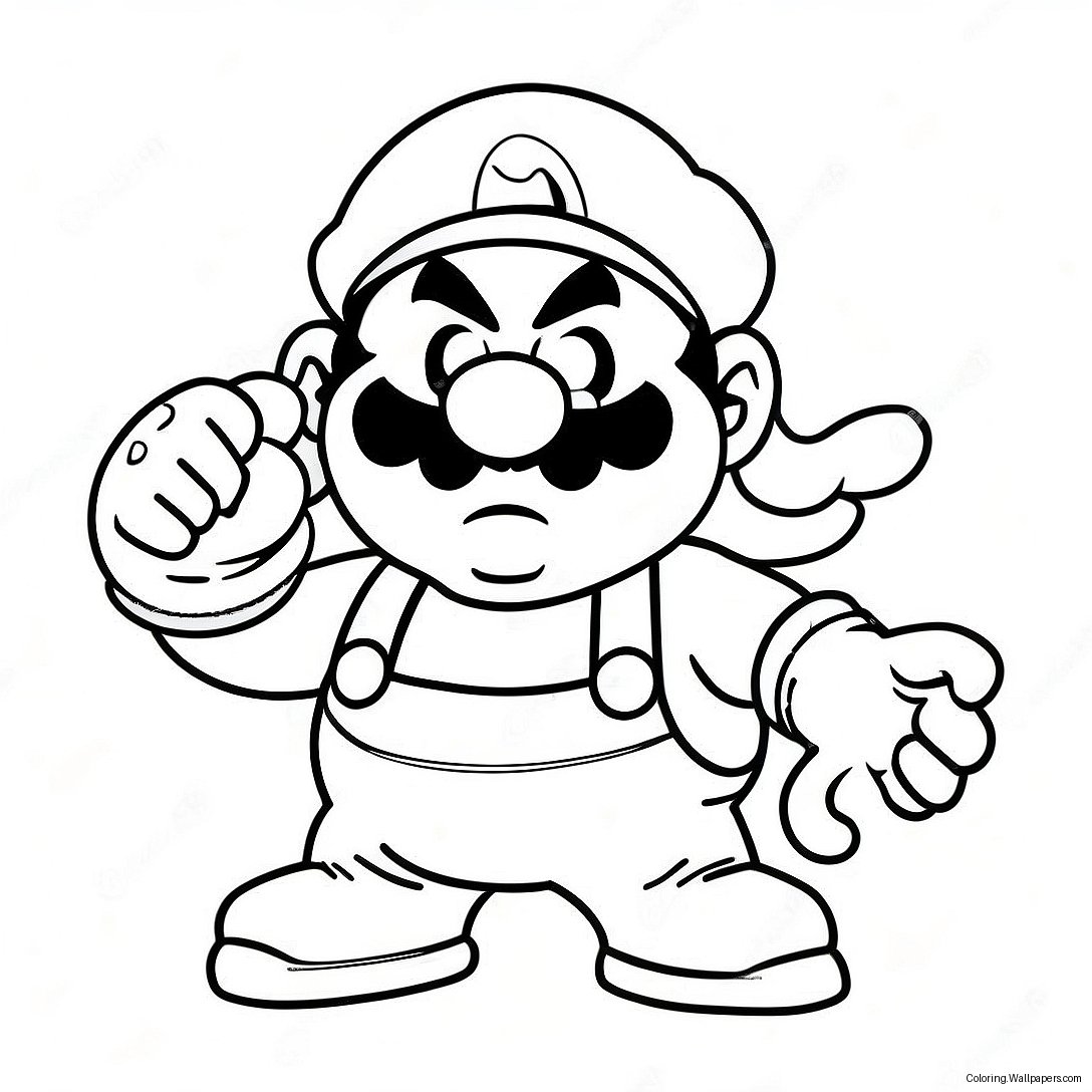 Wario Ausmalbild 5078