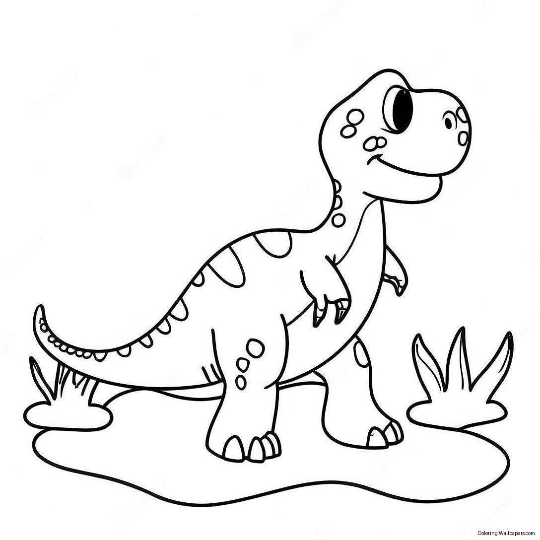 Water Dinosaur Coloring Page 23382