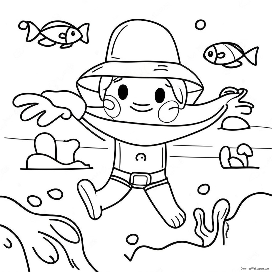 Water Safety Coloring Page 24019