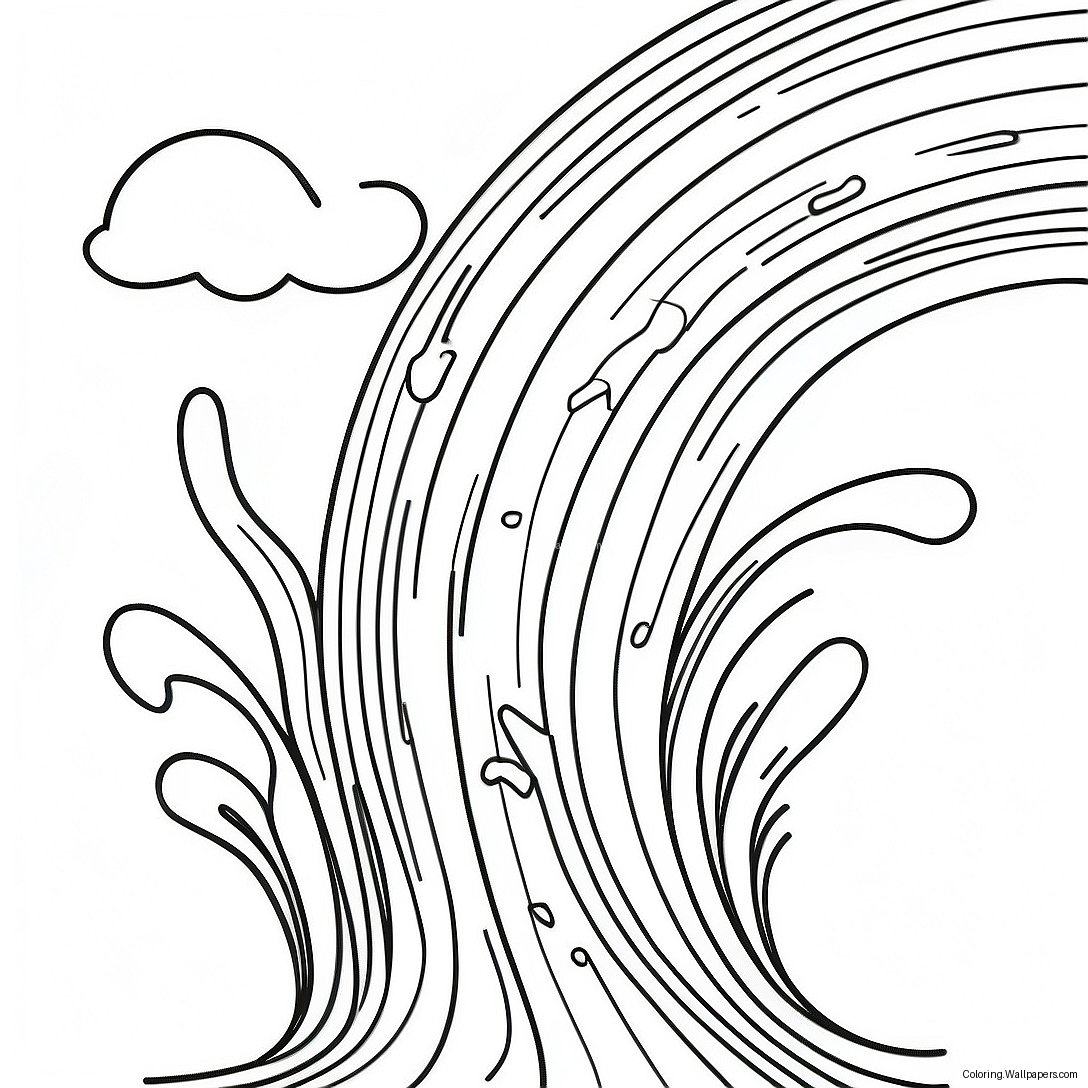 Water Splash Coloring Page 1527