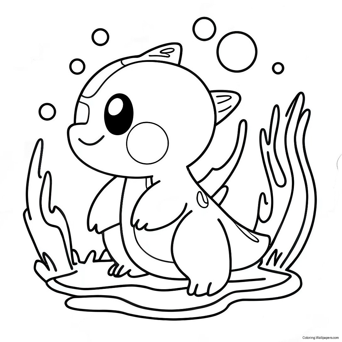 Water Type Pokemon Coloring Page 15521