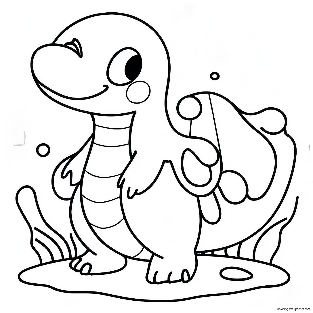 Water Type Pokemon Coloring Page 15524
