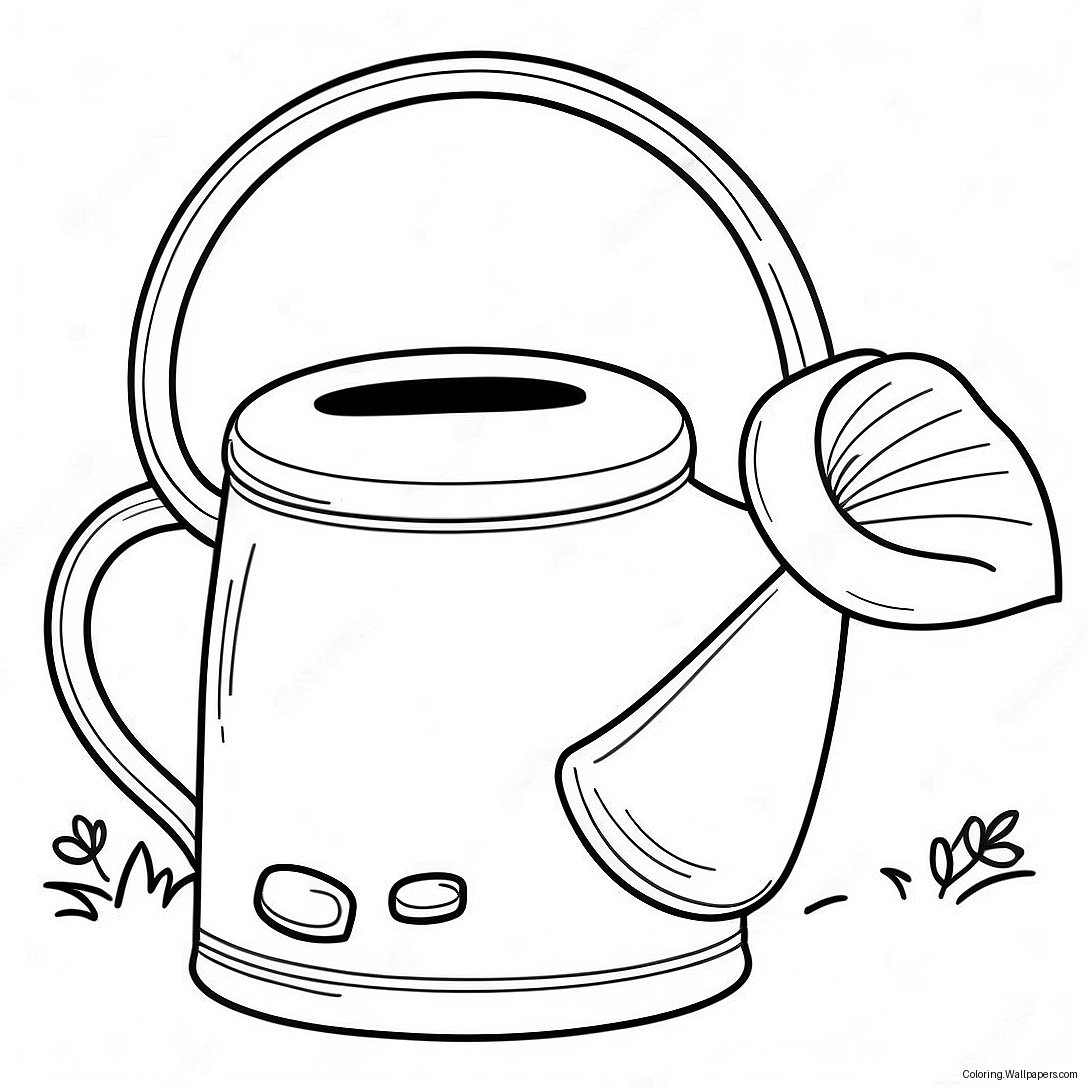 Watering Can Coloring Page 35439