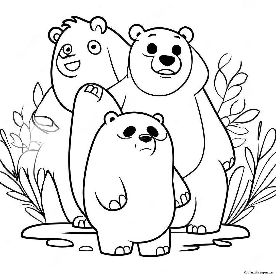 We Bare Bears Coloring Page 18930