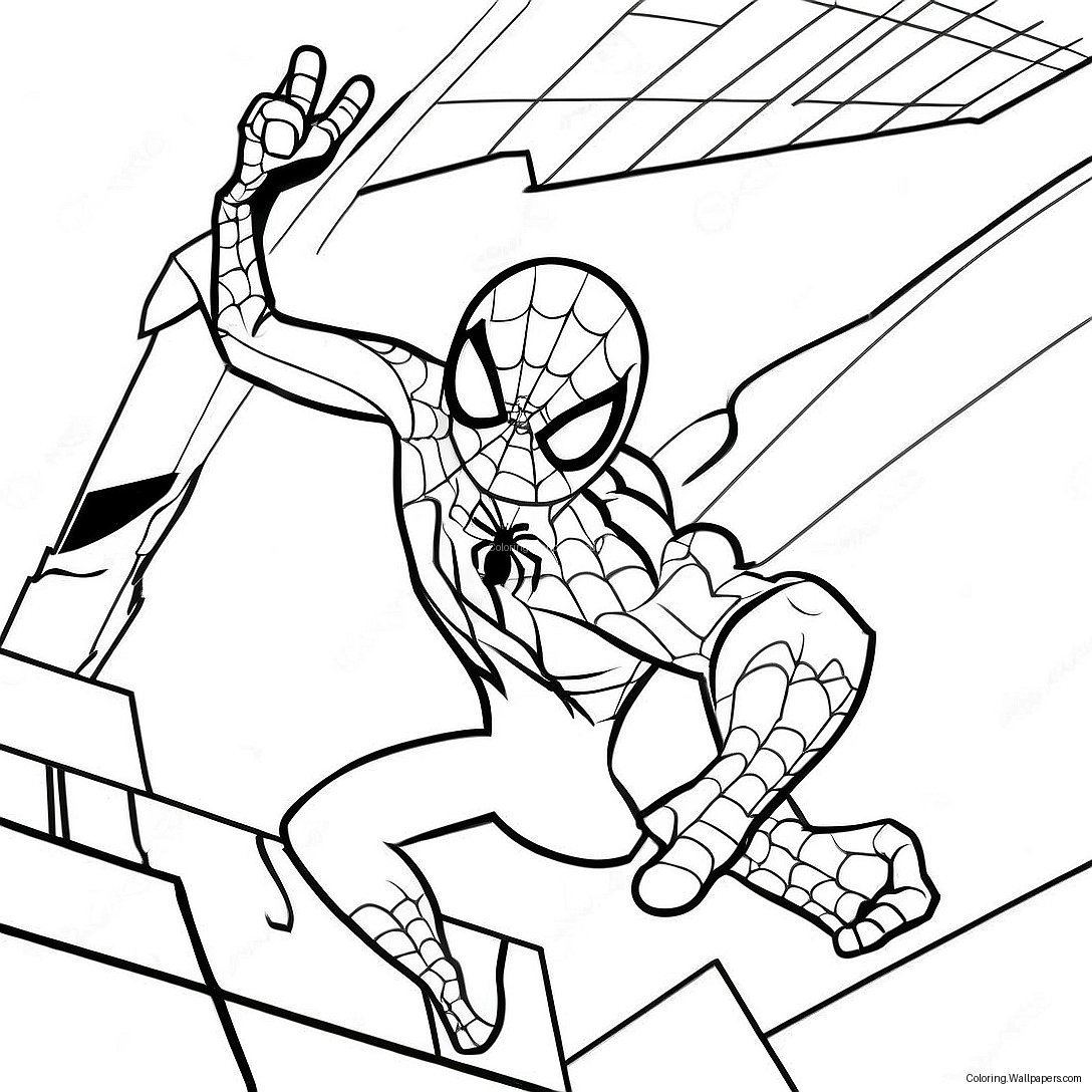 Nett-Slynge Spiderman Fargeleggingsark 4922