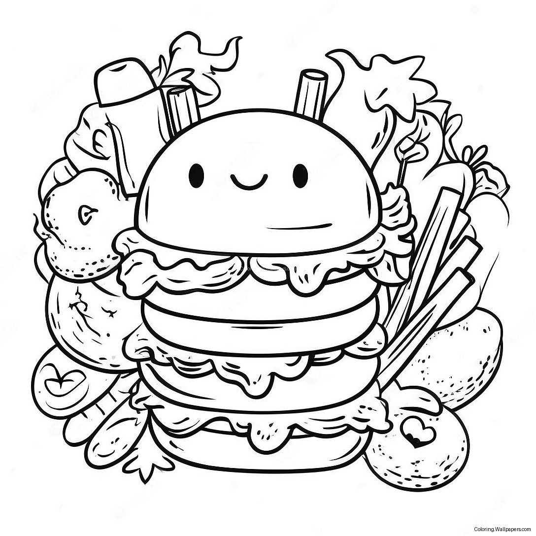 Página Para Colorir Do Happy Meal Da Wendy 43733