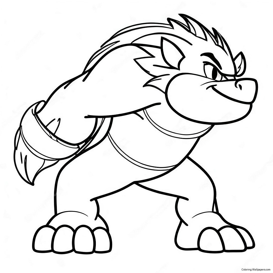 Werehog Coloring Page 48263