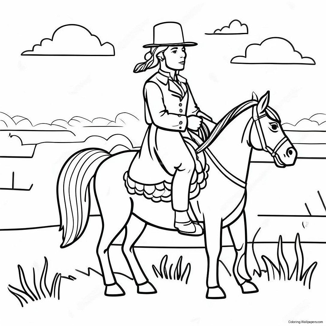 Westward Expansion Historical Scene Coloring Page 24168