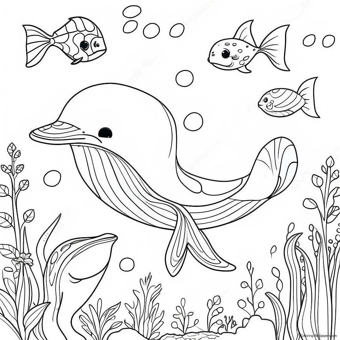 Whale Coloring Page 40096