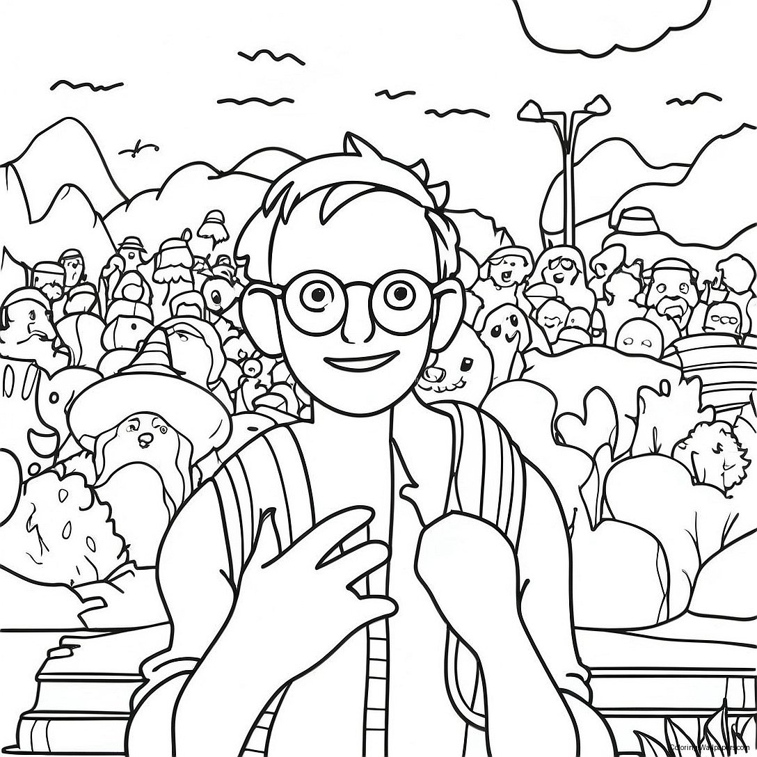 Where's Waldo Coloring Page 45465