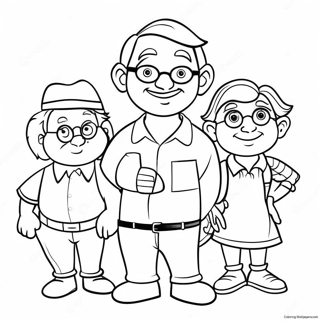 Whimsical Adventures In Odyssey Characters Coloring Page 22901